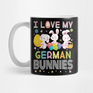 Color Flower Easter Eggs Happy Me I Love My German Bunnies Mug